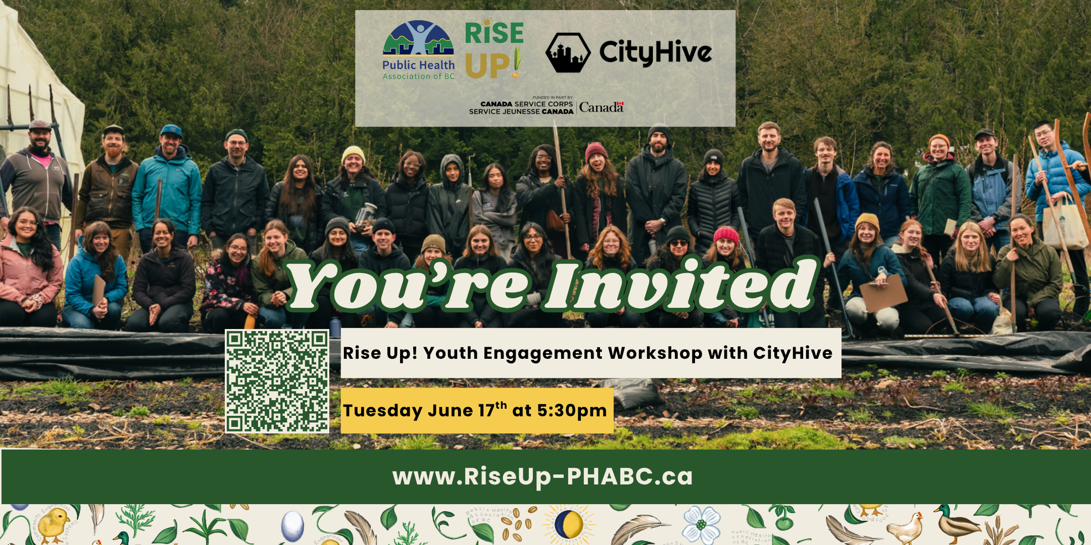 You are invited to: A Rise Up! Youth Engagement Workshop with CityHive