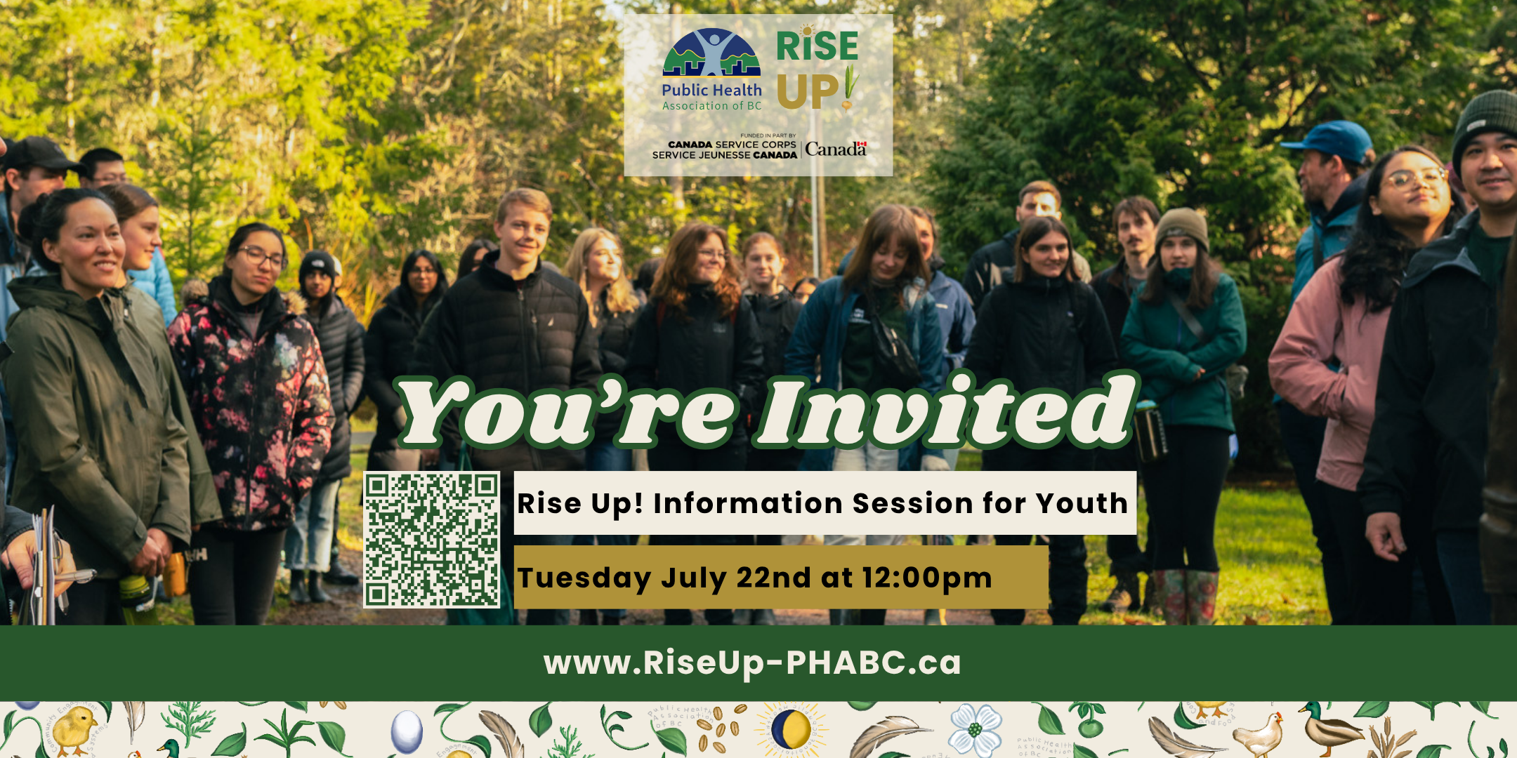 You are invited to: A Rise Up! Information Session for Youth