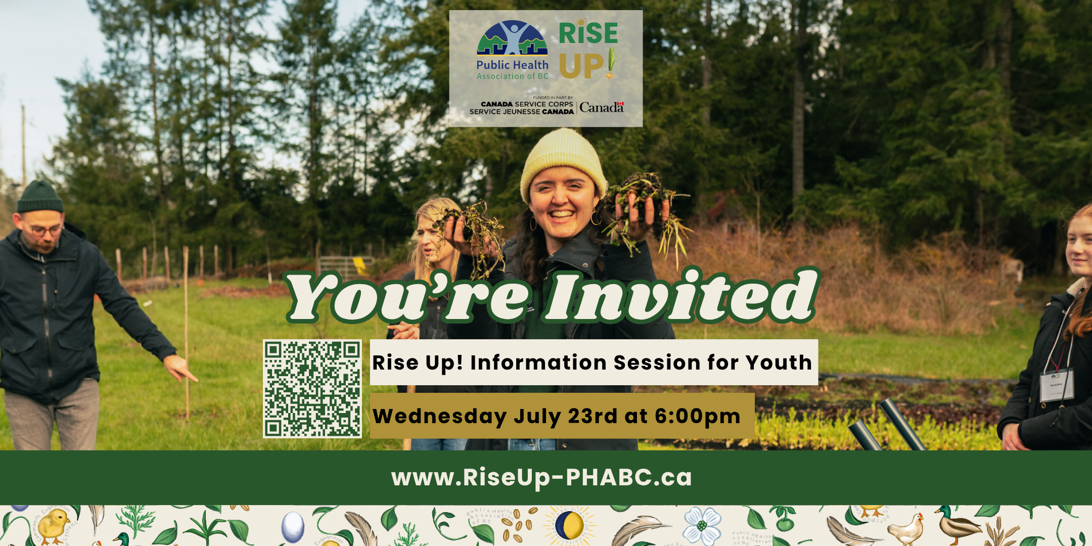You are invited to: A Rise Up! Information Session for Youth
